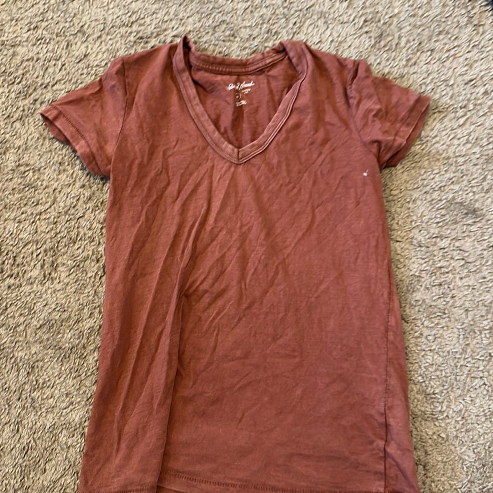 Orangish v-neck t-shirt for sell